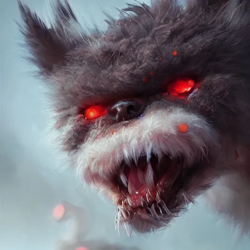 Image similar to A close up shot of a bunch of angry fuzzy little critters, ultra high detailed, oil painting, Greg Rutkowski, Charlie Bowater, Yuumei, Yanjun Cheng, unreal 5, DAZ, hyperrealistic, octane render, RPG portrait, dynamic lighting, fantasy art, beautiful