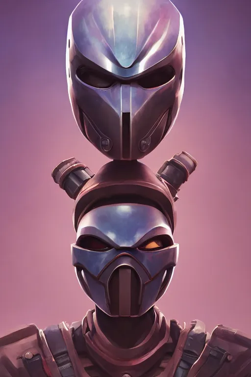 Image similar to epic mask helmet robot ninja portrait stylized as fornite style game design fanart by concept artist gervasio canda, behance hd by jesper ejsing, by rhads, makoto shinkai and lois van baarle, ilya kuvshinov, rossdraws global illumination radiating a glowing aura global illumination ray tracing hdr render in unreal engine 5