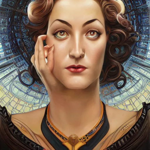 Image similar to an art nouveau, ( streamline moderne ), multi - ethnic and multi - racial portrait in the style of charlie bowater, and donato giancola, and charles dulac. very large, clear, expressive and intelligent eyes. symmetrical, centered, ultrasharp focus, dramatic lighting, photorealistic digital matte painting, intricate ultra detailed background.