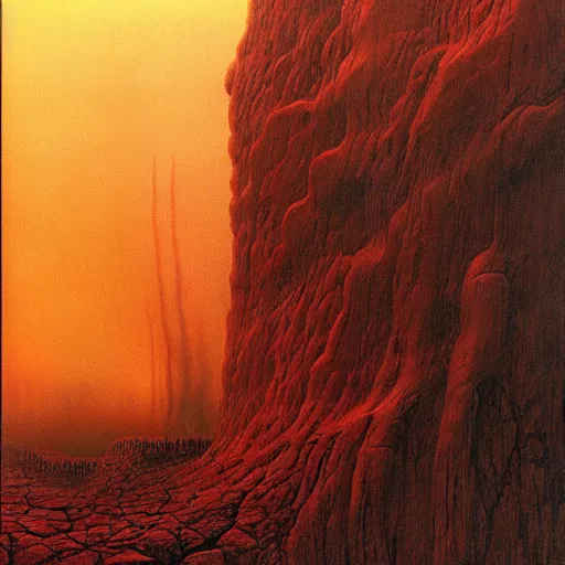 Image similar to goliath. horror. apocalyptic. deep stunning colors. hdr. 4k. by zdzislaw beksinski.