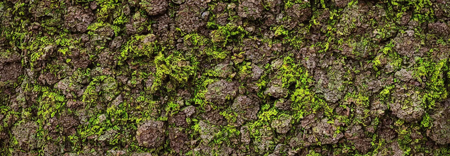 Prompt: an ancient mossy stone texture, megalophobia, digital art, brightly lit, Wes Anderson, Poster, cinematography