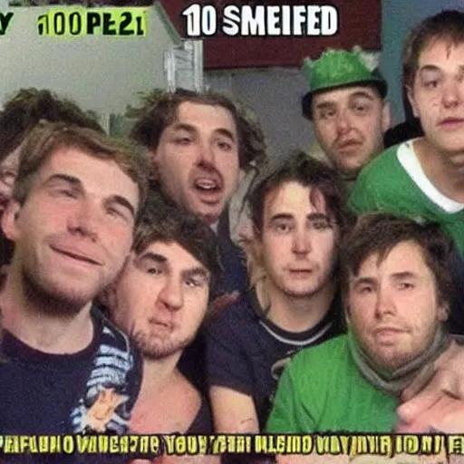 Image similar to 1 0 guy, high on weed