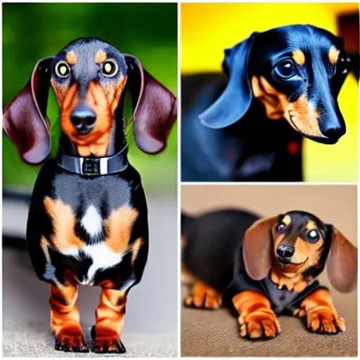 Image similar to a dachshund - cat - hybrid, animal photography