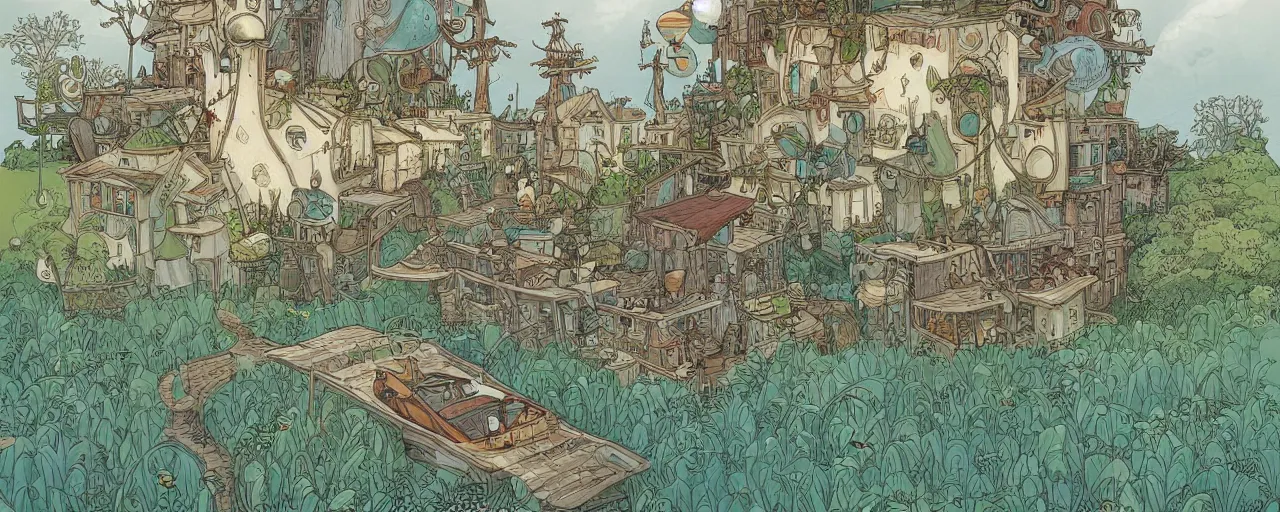 Prompt: paradise by lewis jones, by mattias adolfsson, concept art, beautiful composition, digital painting