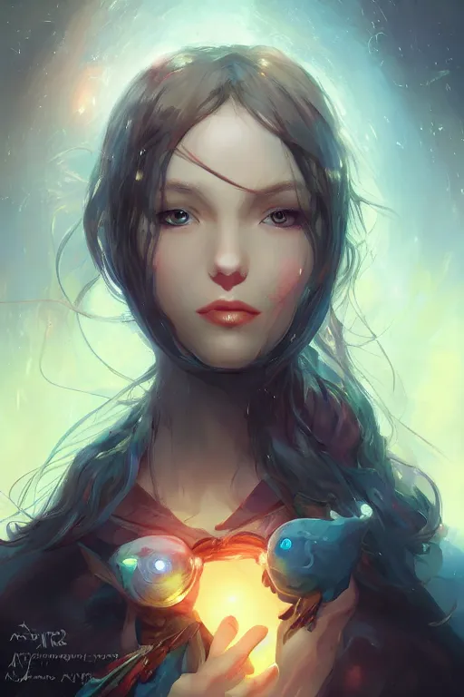 Prompt: her eyes shining like starlings , just born anew in the furnaces of the galaxy, by Artgerm, wlop, James Jean, Andrei Riabovitchev, Marc Simonetti, yoshitaka Amano, Artstation, CGsociety