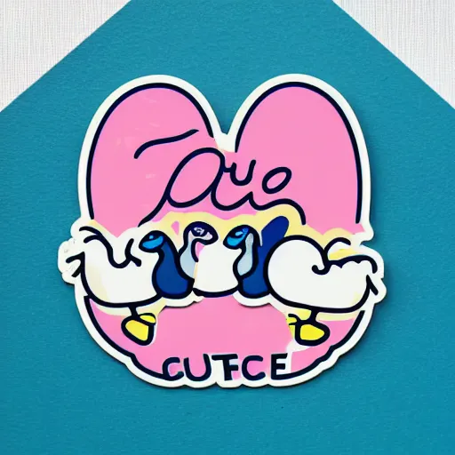 Image similar to cute goose sticker