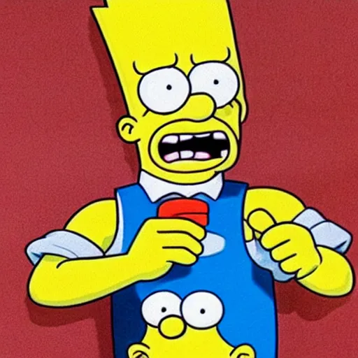 Image similar to bart simpson as a real person