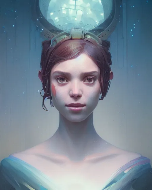 Prompt: highly detailed surreal vfx portrait of sophia gomez, stephen bliss, unreal engine, greg rutkowski, loish, rhads, beeple, makoto shinkai and lois van baarle, ilya kuvshinov, rossdraws, tom bagshaw, alphonse mucha, global illumination, detailed and intricate environment