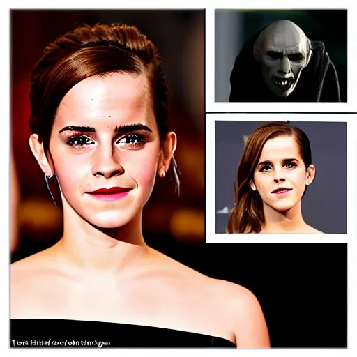 Image similar to emma watson as voldemort