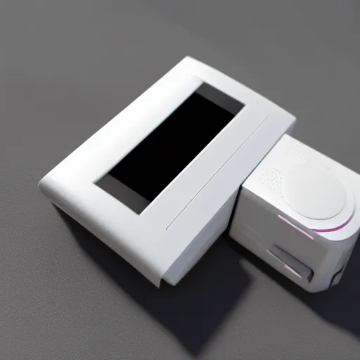 Image similar to an isometric cute 3 d low - poly render of a sony walkman, soft lighting, unreal engine 5