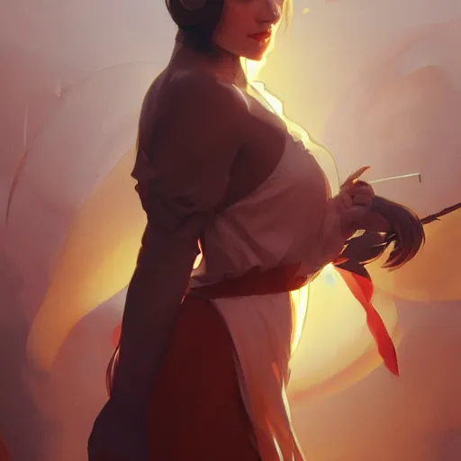 Prompt: the shape of color, digital painting, artstation, concept art, smooth, sharp focus, illustration, cinematic lighting, art by artgerm and greg rutkowski and alphonse mucha