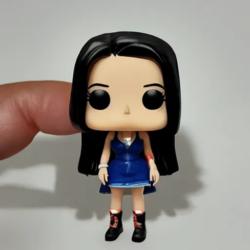 Image similar to Lana del rey funko pop, photorealistic, studio