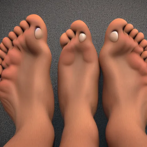 Prompt: feet world, realistic, many feet