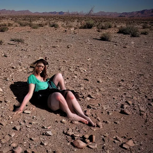 Prompt: stranded in the desert