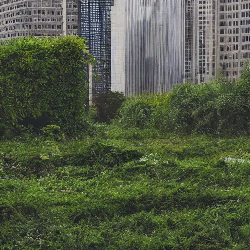 Image similar to overgrown city