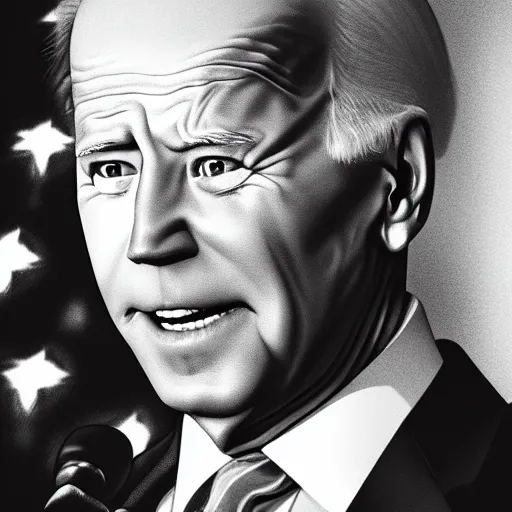 Prompt: joe biden looking creepy, cosmic horror, warped, distorted, photorealistic, highly detailed, close ups, varying angles