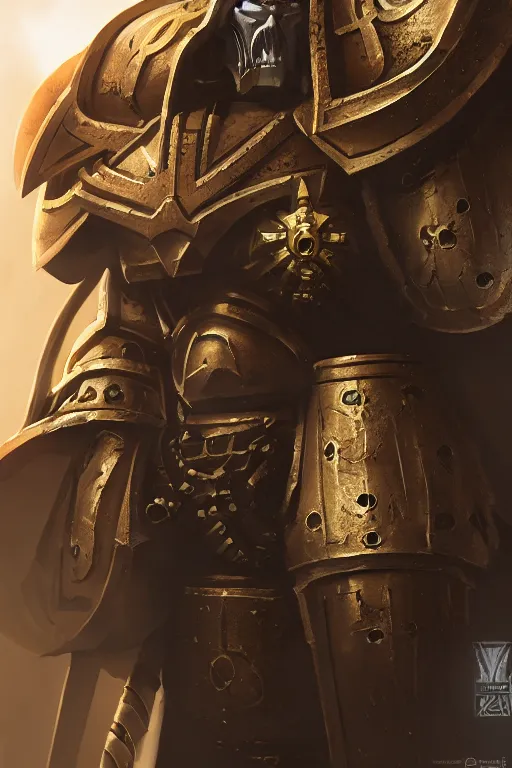 Image similar to armor portrait heros warhammer 4 0 k horus heresy fanart - the primarchs emperor by johannes helgeson animated with vfx concept artist & illustrator global illumination ray tracing hdr fanart arstation zbrush central hardmesh 8 k octane renderer comics stylized