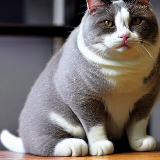 Image similar to an extremely fat cat