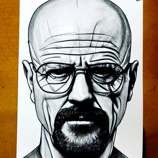 Image similar to Heisenberg from breaking bad, accurate anatomy, highly detailed, realistic, centered, portrait