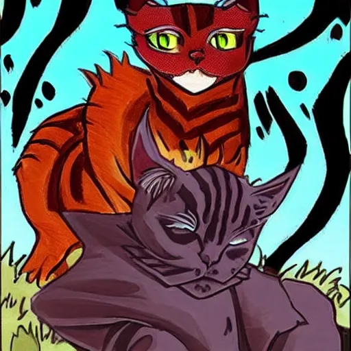 DEVILS Print Aesthetic Cats Illustration Warriorcats 