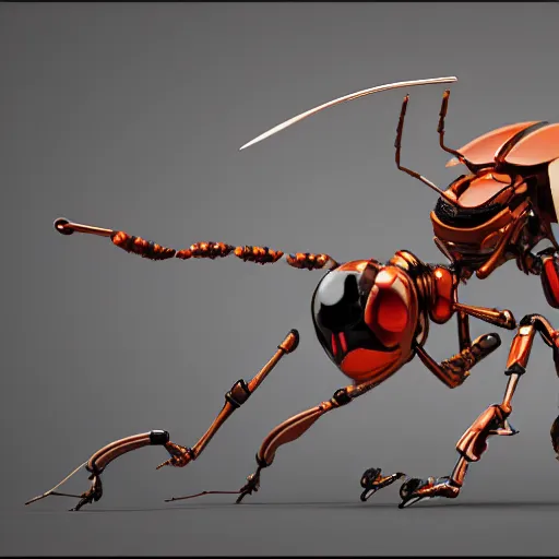 Image similar to a robotic wasp, trending on artstation