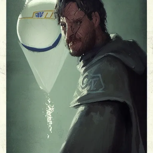 Prompt: portrait of volley ball star'kevin tillie'by greg rutkowski, jedi knight, he is 3 5 years old, star wars expanded universe, wearing imperial gear, he carries a volley ball, highly detailed portrait, digital painting, artstation, concept art, smooth, sharp foccus ilustration, artstation hq