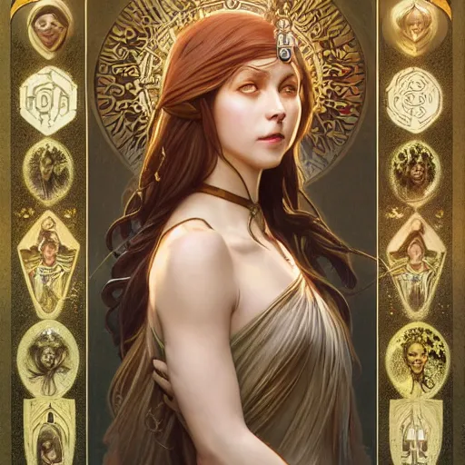 Prompt: symmetry portrait of princess sorcerer, intricate, elegant, highly detailed, digital painting, artstation, concept art, smooth, sharp focus, illustration, art by artgerm and greg rutkowski and alphonse mucha, 8 k, inspired by lord of the rings, arcane