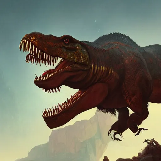 Best of Palaeotumblr — T. rex Running by Gardow (Raptor Jesus)