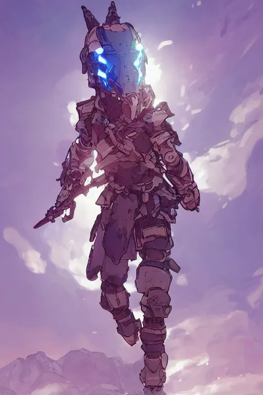 Image similar to combination suit armor aloy horizon forbidden west horizon zero dawn robot ninja mask helmet backpack tribal, art gta 5 comics, official fanart behance hd artstation by jesper ejsing, by rhads, makoto shinkai and lois van baarle, ilya kuvshinov, ossdraws radiating a glowing aura cgi rtx 2 0 2 2