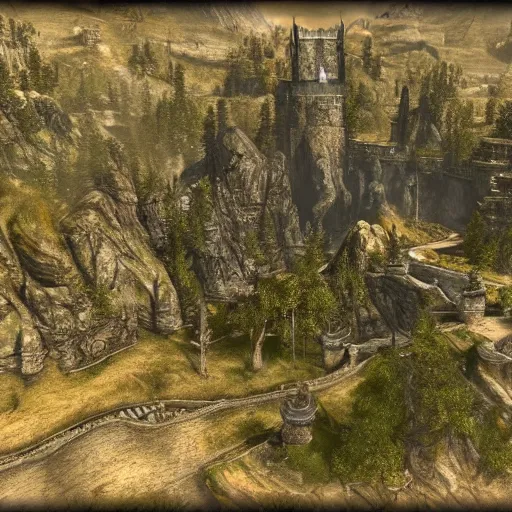 Prompt: elder scrolls landscape