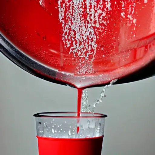 Image similar to a red solo cup dripping condensation