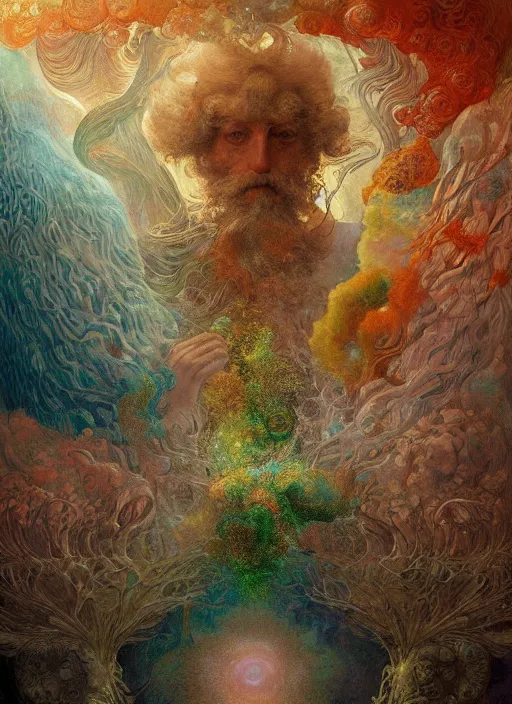 Image similar to abiogenesis, by ernst haeckel and agostino arrivabene and robert hooke and joaquin sorolla, vivid colours, atmospheric, digital painting, artstation, concept art, smooth, sharp focus, illustration, digital painting