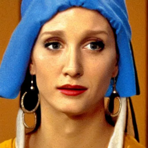 Image similar to joey from friends as the girl with the pearl earring