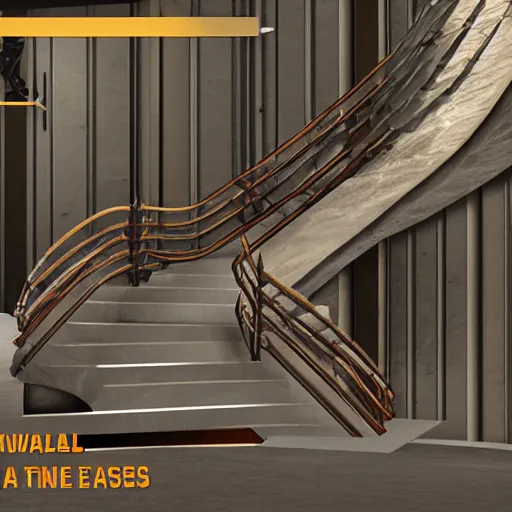 Image similar to Endless staircase, unreal engine