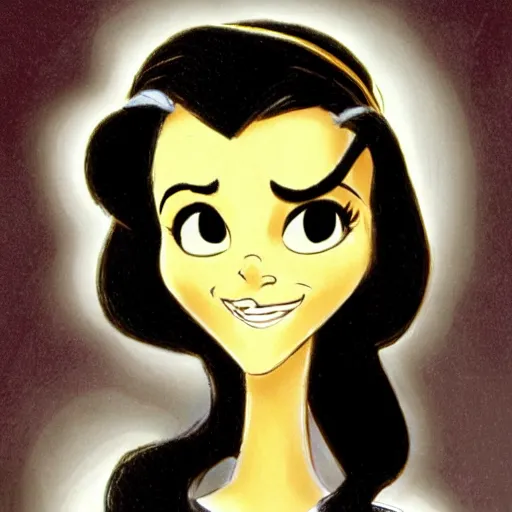 Image similar to milt kahl sketch of victoria justice with tendrils hair style as princess padme from star wars episode 3