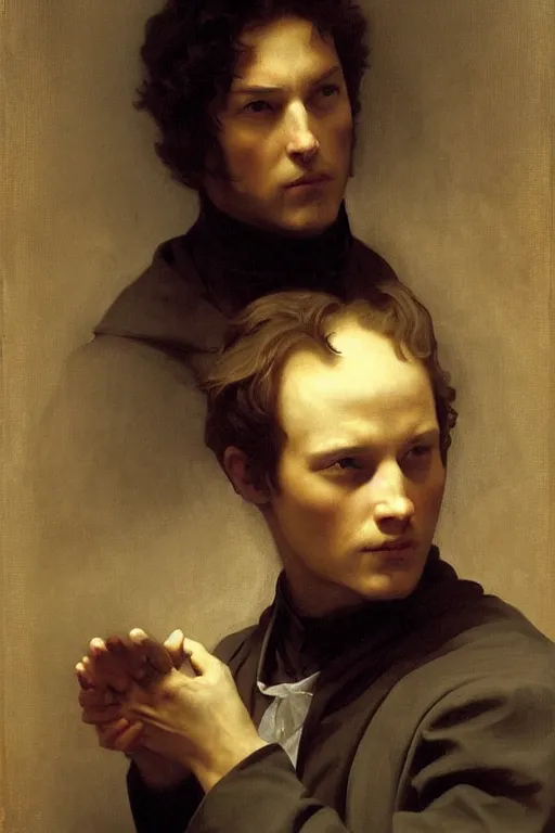 Image similar to Charles Xavier from the X-Men by William Adolphe Bouguereau