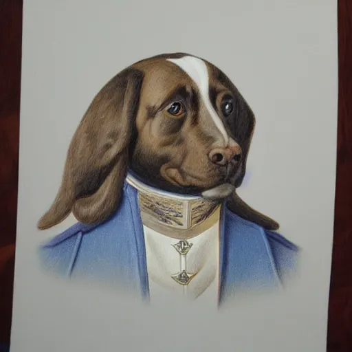Image similar to Colored pencil art on paper of napoleon.