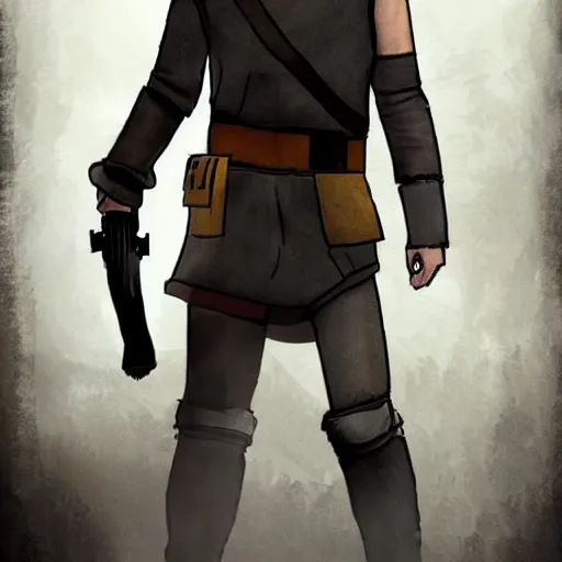 Image similar to Luke Skywalker in Dead By Daylight game, concept art