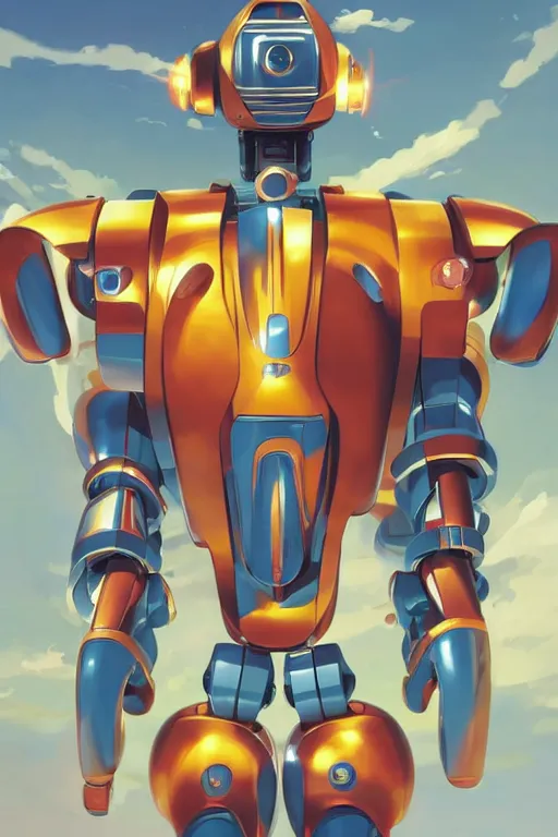 Image similar to metabots medabots medarotto medarot robot minimalist comics, behance hd by jesper ejsing, by rhads, makoto shinkai and lois van baarle, ilya kuvshinov, rossdraws global illumination ray tracing hdr radiating a glowing aura