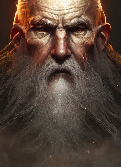 Prompt: wise old man, ultra detailed fantasy, elden ring, realistic, dnd character portrait, full body, dnd, rpg, lotr game design fanart by concept art, behance hd, artstation, deviantart, global illumination radiating a glowing aura global illumination ray tracing hdr render in unreal engine 5