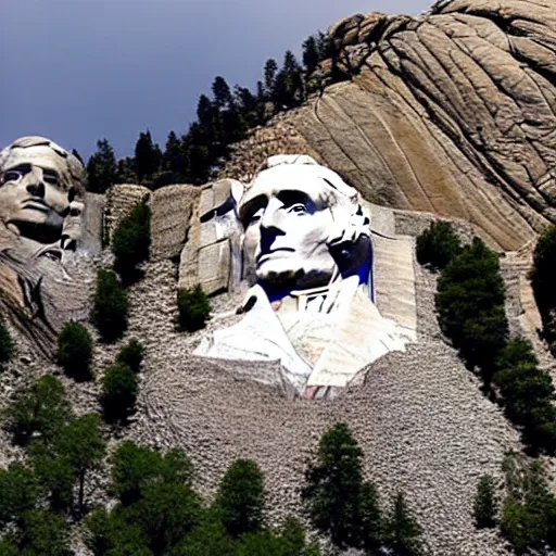 Image similar to donald trump's face on mount rushmore