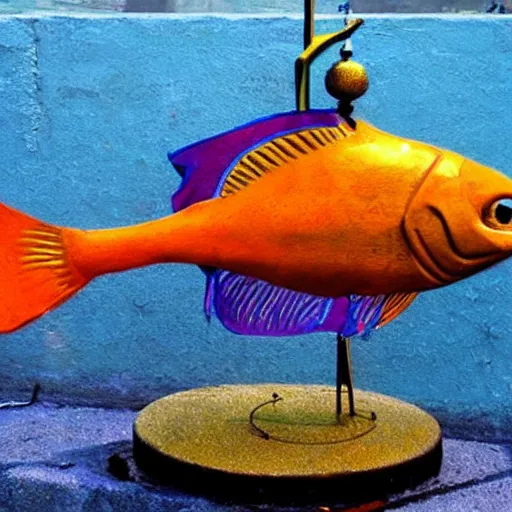 Image similar to fish, but it is a beautiful statue