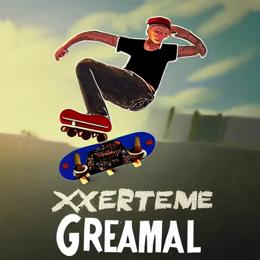 eminem in skate 3, xbox, gameplay, graphics,, Stable Diffusion