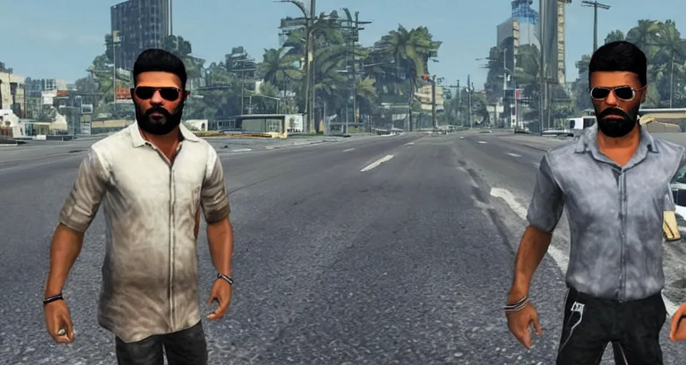 Prompt: ravindra jadeja in gta