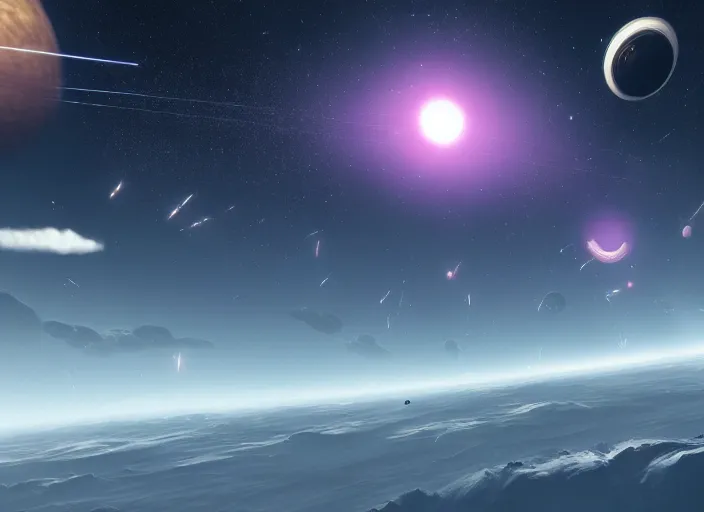 Image similar to no man's sky videogame beautiful screenshot