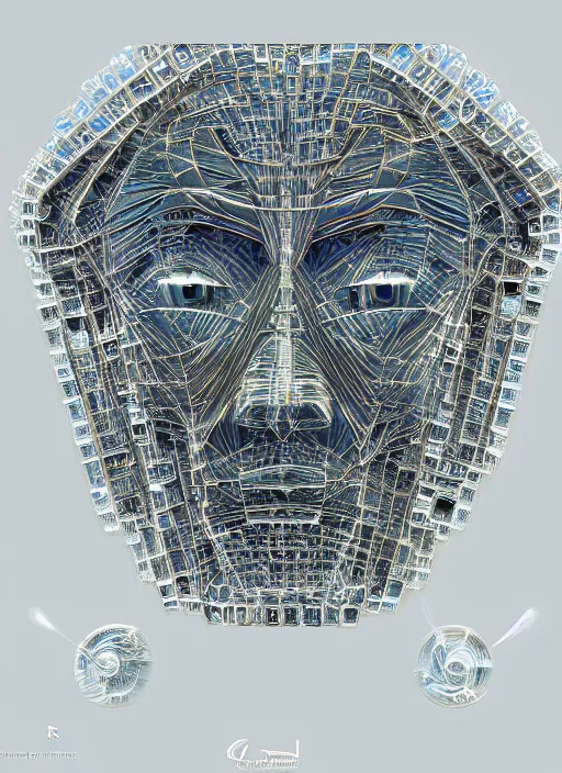 Image similar to god king of ai art, cpu gpu wafer, glitch art, notan, cyberwars by rene lalique, highly detailed, by william - adolphe bouguerea