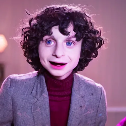 Prompt: a still of Finn Wolfhard in Hazbin Hotel (2019)