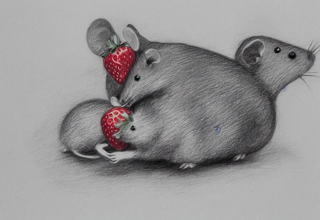 Cute Mouse Drawing by Rebecca Murch - Pixels