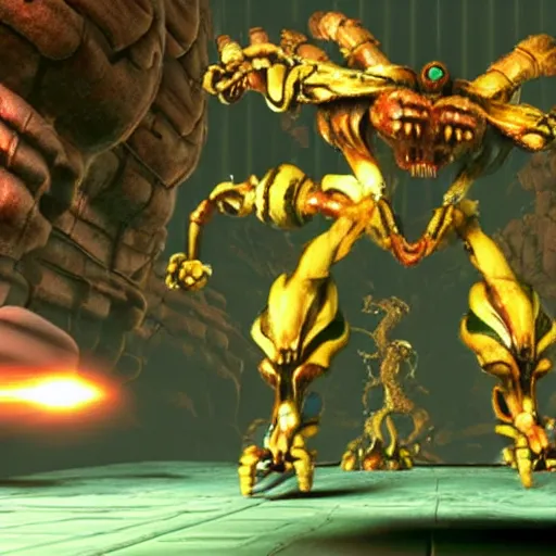 Prompt: Super metroid on unreal engine, 3d, beautiful graphics, new graphics