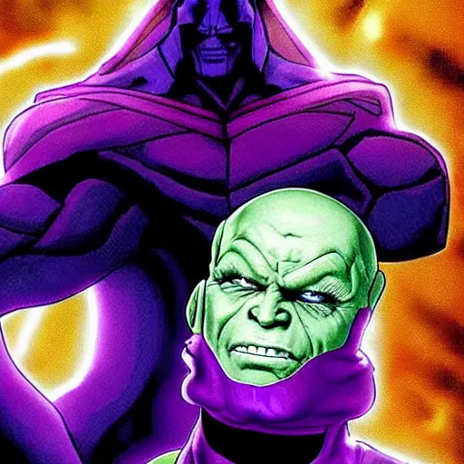 Image similar to Piccolo as Thanos